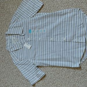 Boys striped short sleeve button down shirt